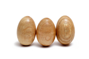 wooden eggs on neutral background png