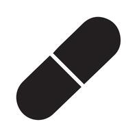 medicina y medicina icono ilustración en negro y blanco vector