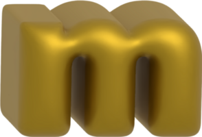 m metallic inflate balloon style alphabet png