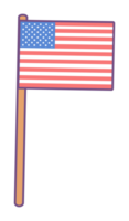 American flag sticker png