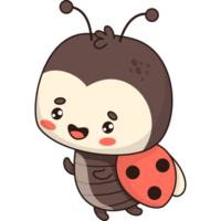 Cute insect ladybug png