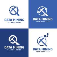 Data Mining Logo design Technology modern minimal creative design vector