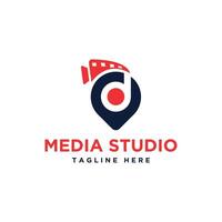 Media Studio Creative modern minimal logo design concept vector