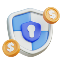 Business Secure Icon 3D Design png