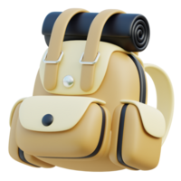 viaje bolso icono 3d diseño png