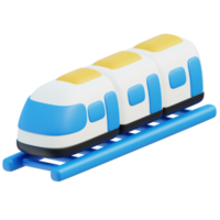 tren icono 3d diseño png