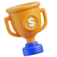 Trophy Icon 3D Design png