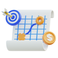 Business Planning Icon 3D Design png