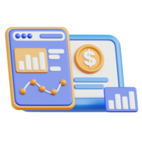 Data Analysis Icon 3D Design png