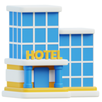 hotel icono 3d diseño png