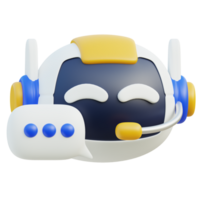 AI Chat Bot Icon 3D Design png