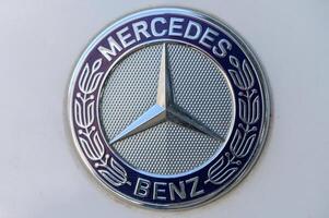 Gaziveren Cyprus 02.17.2024 Mercedes emblem 2 photo