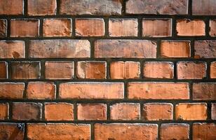 old red brick wall texture background photo