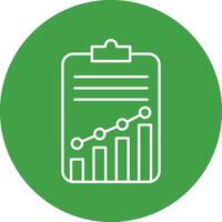 Statistics Line Circle Icon Design vector