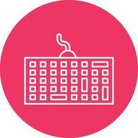 Keyboard Line Icon vector