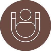 Lead Generation Line Circle Icon Design vector