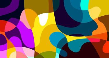 Colorful abstract fluid geometric background vector