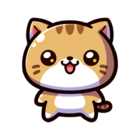 cute cat icon character png
