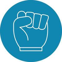 Protest Line Circle Icon Design vector