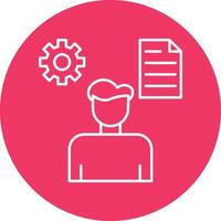 Multitask Line Circle Icon Design vector