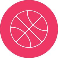 Basketball Line Circle Icon Design For Personal And Commercial Use. vector