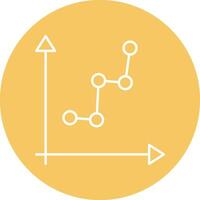 Line Chart Line Circle Icon Design vector
