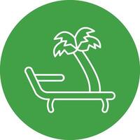 Holiday Line Circle Icon Design vector