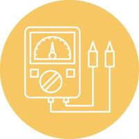 Tester Line Circle Icon Design vector