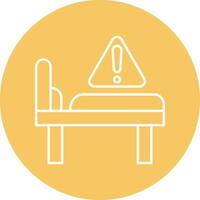 Missing Line Icon vector