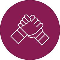 Support Line Icon vector