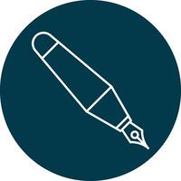 Fountain Pen Line Icon vector