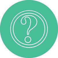 Question Line Icon vector