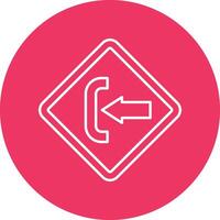 Log In Line Circle Icon Design vector