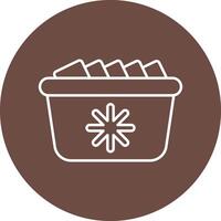 Ice Box Icon Design vector
