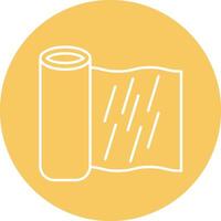 Plastic Wrap Line Circle Icon Design vector