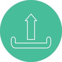 Uploading Line Icon vector