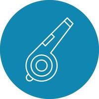 Whistle Line Circle Icon Design For Personal And Commercial Use. vector