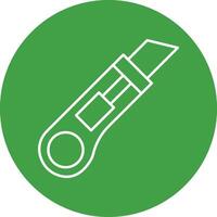 Cutter Line Icon vector