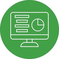 Dashboard Line Circle Icon Design For Personal And Commercial Use. vector