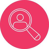 Human Resources Line Circle Icon Design vector