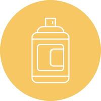 Spray Bottle Line Circle Icon Design vector