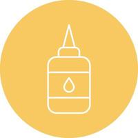 Glue Line Circle Icon Design vector