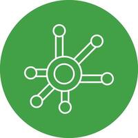 Network Line Circle Icon Design vector