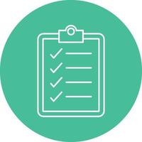 Job Description Line Circle Icon Design vector