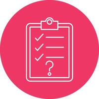 Question Line Circle Icon Design vector