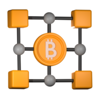 blockchain crypto 3d png