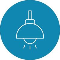 Ceiling Lamp Line icon vector