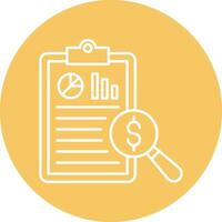 Audit Line Icon vector