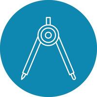 Compass Line Icon vector