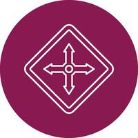 Move Selector Line Circle Icon Design vector